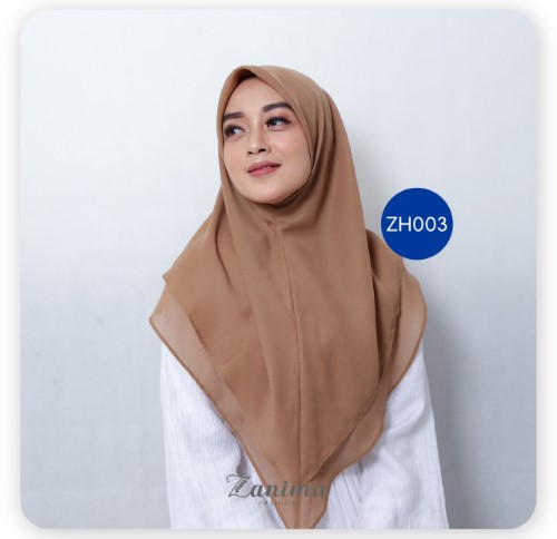 Jilbab Instan AFRA - Zanima ZH003 Brown